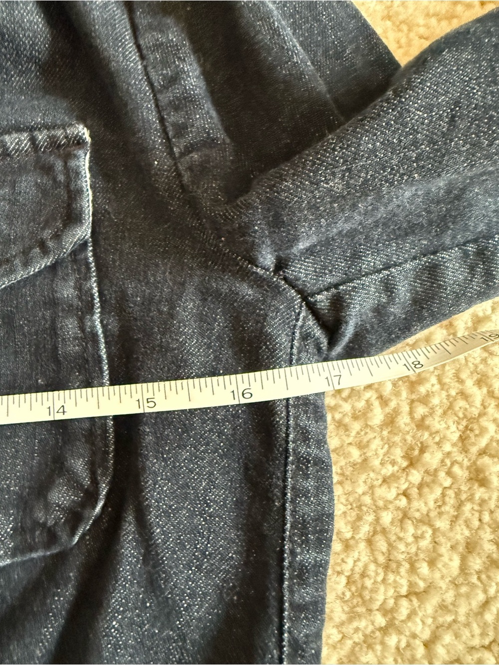 Talbots dark wash jean blazer jacket - Picture 7 of 10